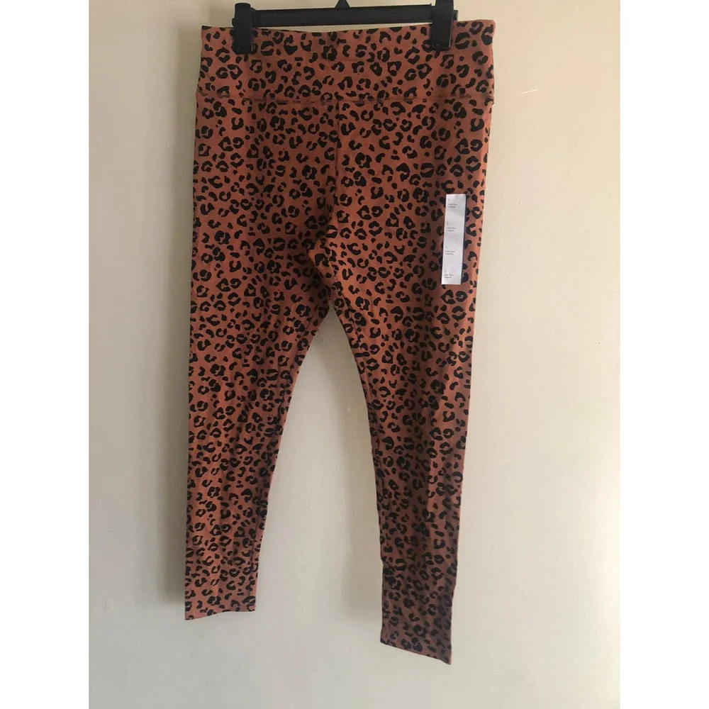 WILD FABLE Leopard Cheetah Print Leggings sz L